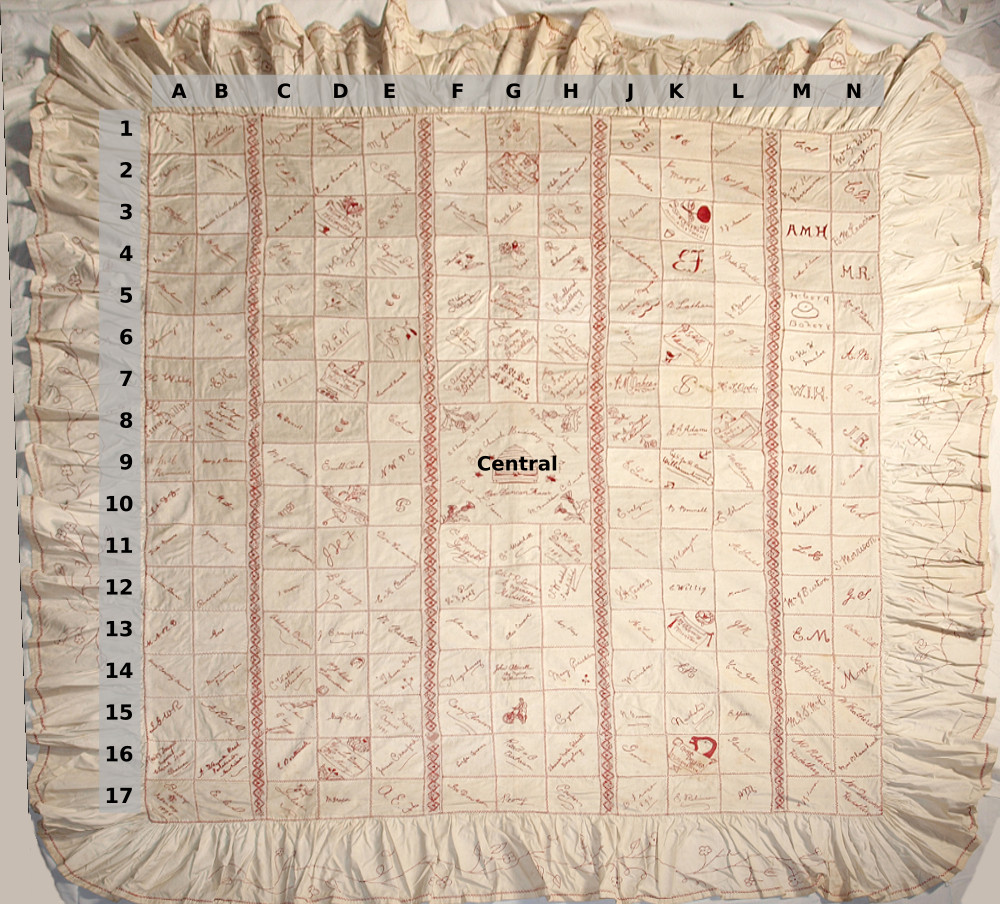 Heidelberg’s Busy Bee Signature Quilt, 1895-96